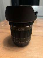 Canon 10-18mm lens met hoes en filter, Audio, Tv en Foto, Fotografie | Lenzen en Objectieven, Ophalen, Zo goed als nieuw, Groothoeklens