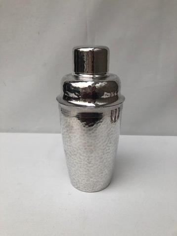 Gero - verzilverd gehamerd Cocktail shaker - Jr 30  beschikbaar voor biedingen