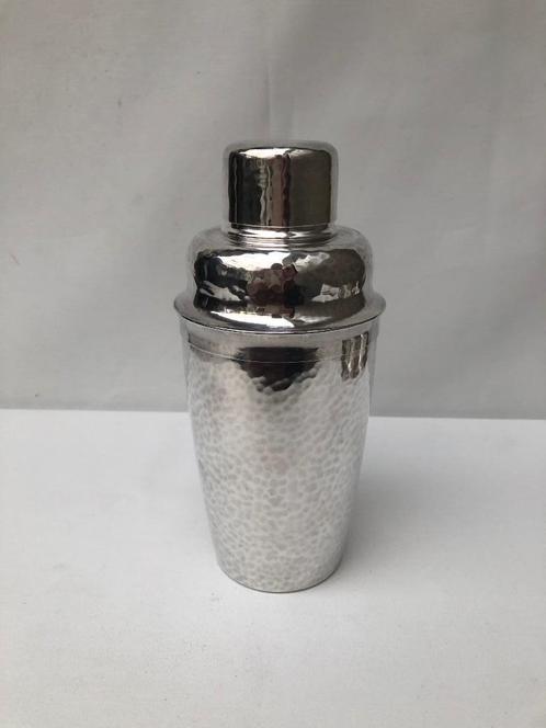 Gero - verzilverd gehamerd Cocktail shaker - Jr 30, Antiek en Kunst, Antiek | Keukenbenodigdheden, Ophalen of Verzenden