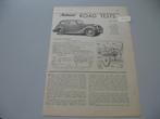 SUNB 012 2-Litre Sunbeam Talbot Sports Saloon road test 1947, Ophalen of Verzenden, Zo goed als nieuw, Overige merken