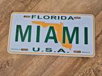 Souvenir nummerbord kentekenplaat Miami Florida, Ophalen of Verzenden, Zo goed als nieuw