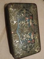 Vintage Beschilderde Metalen Doos, Antiek en Kunst, Ophalen of Verzenden