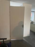 2 bijna nieuwe opdekdeuren, Doe-het-zelf en Verbouw, Deuren en Horren, Ophalen, 80 tot 100 cm, 215 cm of meer, Binnendeur