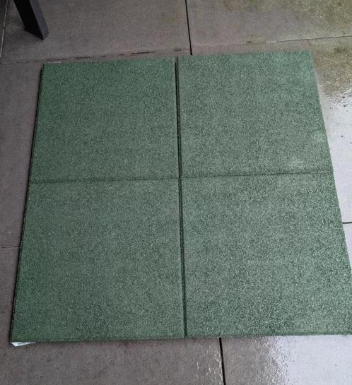 4 Rubberen tegels, Tuin en Terras, Tegels en Klinkers, Nieuw, Overige typen, Rubber, Minder dan 5 m², Ophalen