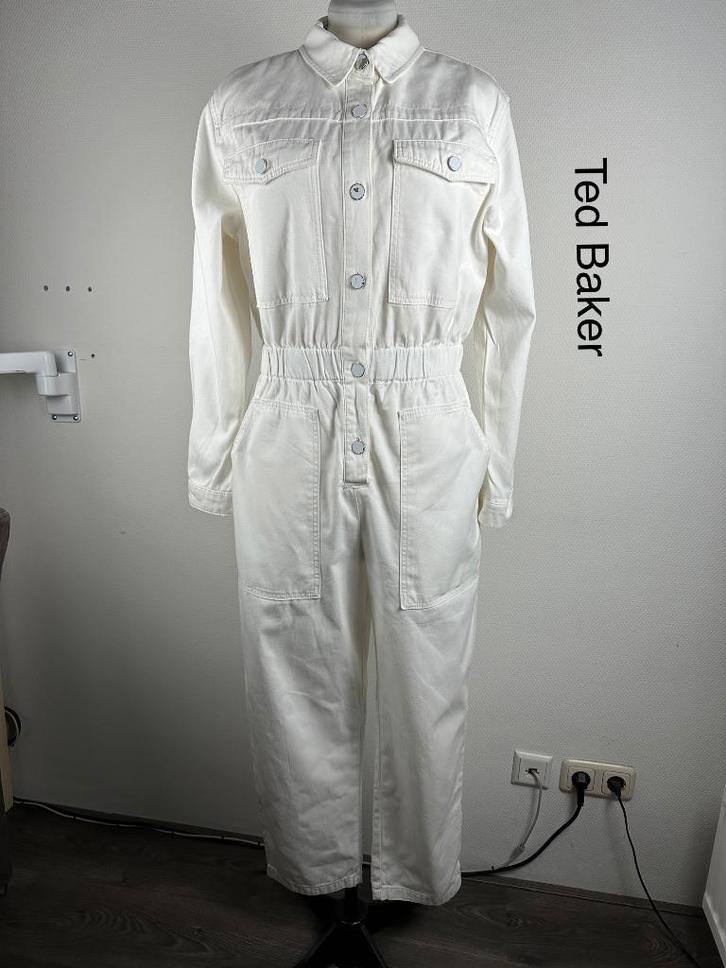 Ted Baker Jumpsuit  (mt: 42) 11,2/9162, Kleding | Dames, Jumpsuits, Zo goed als nieuw, Maat 42/44 (L), Wit, Ophalen of Verzenden