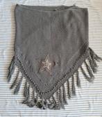 Grijze omslagdoek met ster zgan, Ophalen of Verzenden, Zo goed als nieuw, Maat 46/48 (XL) of groter, Sjaal