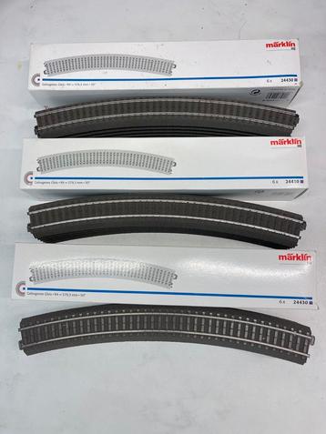 ** NIEUW * 18x C-RAIL * Märklin 24430 * RADIUS 4 in doos ** beschikbaar voor biedingen