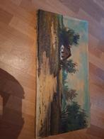 Schilderij van een landelijk tafereel met huisje, Antiek en Kunst, Kunst | Schilderijen | Klassiek, Ophalen