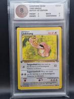 Lickitung 1st edition 1999 jungle dutch #38 woetoe grading 8, Hobby en Vrije tijd, Verzamelkaartspellen | Pokémon, Verzenden, Zo goed als nieuw
