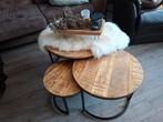Leuke 3 delig tafeltjes hier overbodig, Huis en Inrichting, Tafels | Salontafels, 50 tot 100 cm, Rond, Minder dan 50 cm, 50 tot 100 cm