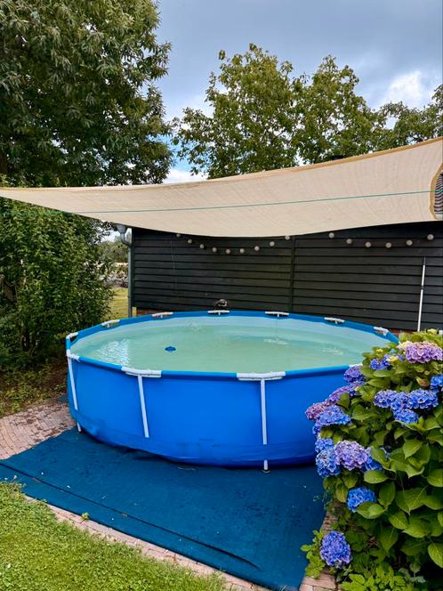 Bestway zwembad rond 366 x 76, Tuin en Terras, Zwembaden, Zo goed als nieuw, Opzetzwembad, Minder dan 80 cm, 200 tot 400 cm, 300 cm of meer