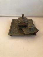 Antieke bronzen inktpot, Ophalen of Verzenden