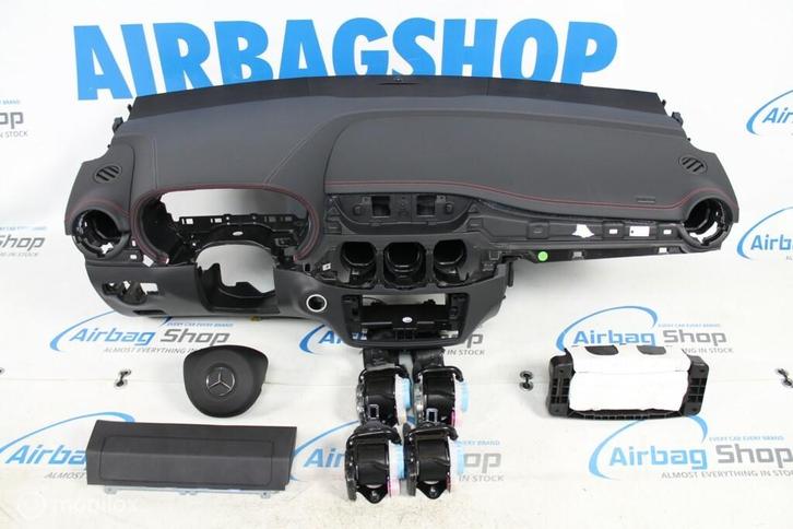 Airbag set - Dashboard grijs/rood stiksel MB B w246 AMG, Auto-onderdelen, Dashboard en Schakelaars