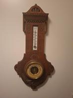 Antiek Lufft Weerstation - Eikenhout Snijwerk, Antiek en Kunst, Ophalen of Verzenden