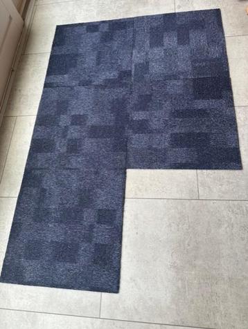 tapijttegels 50x50 cm blauw beschikbaar voor biedingen