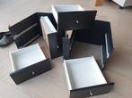 2x Lade inzet ikea expedit of kallax ZWART, Minder dan 50 cm, Ophalen of Verzenden, Zo goed als nieuw, Minder dan 100 cm