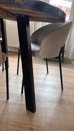 3 stalen tafelpoot zwart (alleen poten!), Huis en Inrichting, Tafels | Eettafels, Ophalen, 50 tot 100 cm, Zo goed als nieuw, Metaal
