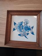 Delfts Blauw Tegeltje in Houten Lijst, Ophalen of Verzenden