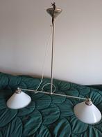 Mooie hanglamp met twee lampen, Huis en Inrichting, Lampen | Hanglampen, Ophalen, Glas, Minder dan 50 cm