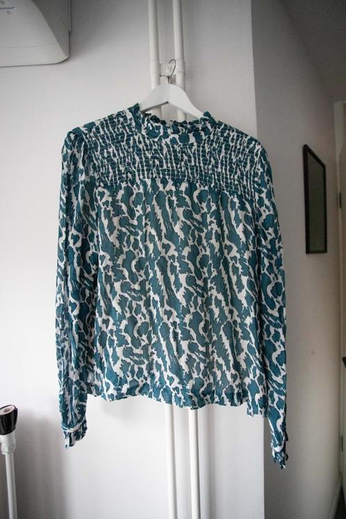 Blouse met blauw patroon Circle of Trust maat L, Kleding | Dames, Blouses en Tunieken, Zo goed als nieuw, Maat 42/44 (L), Blauw