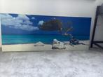 Canvas Aruba van Ikea, 140x56 cm in nieuwstaat, Huis en Inrichting, Ophalen, 50 tot 75 cm, Zo goed als nieuw, Schilderij