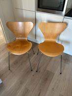 2 Fritz Hansen Vlinderstoelen, Ophalen, Gebruikt, Twee, Bruin