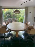 Ovale industriële artistieke tafel 2.50 bij 1.40 cm te koop, Huis en Inrichting, Tafels | Eettafels, Gebruikt, 100 tot 150 cm