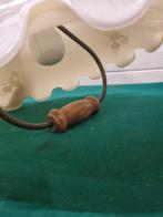 Hanglamp met glazen kap en bloemen prent, Huis en Inrichting, Lampen | Hanglampen, Ophalen of Verzenden, 'T Olde Gre-j, Info@toldegrej.nl