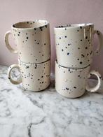 Vintage confetti mokken bekers servies, Huis en Inrichting, Overige materialen, Verzenden, Zo goed als nieuw, Overige stijlen