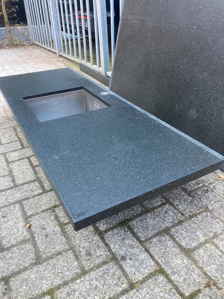Granieten werkblad 40 mm, Huis en Inrichting, Keuken | Keukenelementen, Zo goed als nieuw, Minder dan 100 cm, Ophalen of Verzenden