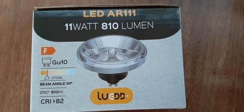 6 LED AR111 11 watt GU10 dimbare lichtbronnen, Huis en Inrichting, Lampen | Spots, Nieuw, Plafondspot of Wandspot, Kunststof, Led