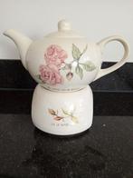 Theepot met theelicht van Jet Tersteege a rose is a rose, Huis en Inrichting, Keuken | Servies, Ophalen, Overige typen, Zo goed als nieuw