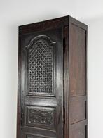 Boekenkast wandkast Frans antiek Fleur de Lis zwart, Huis en Inrichting, Kasten | Wandmeubels, Ophalen, Gebruikt, 25 tot 50 cm