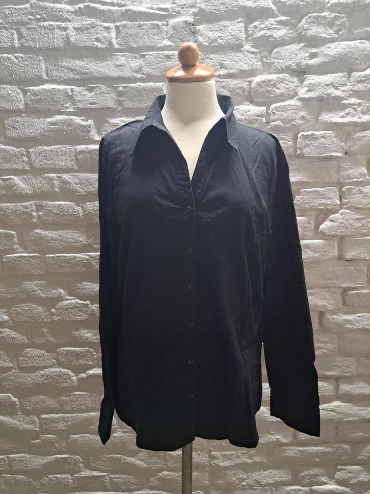Zwarte Bloese Maat 44 - Mooie Staat!, Kleding | Dames, Blouses en Tunieken, Zo goed als nieuw, Maat 42/44 (L), Zwart, Verzenden