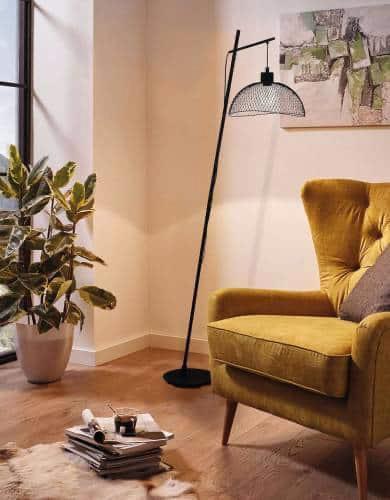 Nieuwe zwarte Eglo Pompeya vloerlamp, Huis en Inrichting, Lampen | Vloerlampen, Nieuw, 150 tot 200 cm, Ophalen