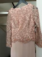 Elegante roze jurk met lange mouwen, Maat 38/40 (M), Ophalen of Verzenden, Zo goed als nieuw, Lange mouw