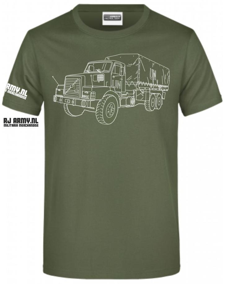 Diverse bedrukte shirts met VOLVO defensie voertuigen, Verzamelen, Militaria | Algemeen, Landmacht, Kleding of Schoenen, Nederland