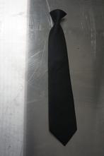 Partij 161x clip stropdassen stropdas clipdas 47-57 cm, Effen, Onbekend, Zwart, Onbekend