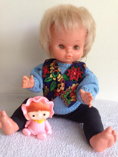 💙Grote oude FAMOSA Babypop uit de jaren 60., Verzamelen, Poppen, Gebruikt, Babypop, Ophalen of Verzenden