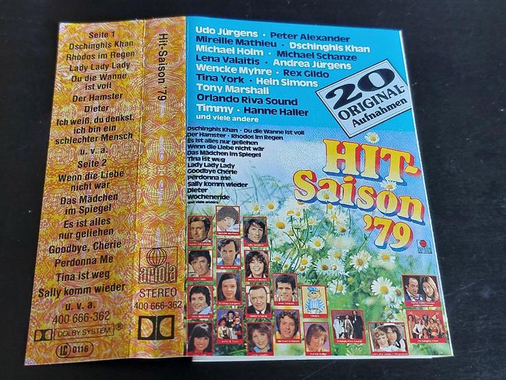 HIT-SAISON '79 (MC), Cd's en Dvd's, Cassettebandjes, Zo goed als nieuw, Origineel, Verzamelalbums, 1 bandje, Ophalen of Verzenden