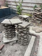 tuintegels 40x40 - ruim 60 stuks, Ophalen, Gebruikt, 10 m² of meer, Beton