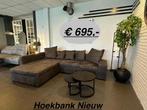 Hoekbanken, bankstellen, mangohout in de opruiming!, Ophalen of Verzenden, Zo goed als nieuw