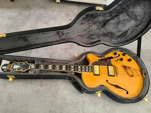 D'Angelico Deluxe SS Stairstep Satin Honey, Muziek en Instrumenten, Snaarinstrumenten | Gitaren | Elektrisch, Zo goed als nieuw