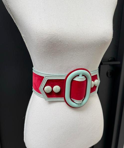 Elisabetta Franchi brede ceintuur maat S - 36, Kleding | Dames, Riemen en Ceinturen, Zo goed als nieuw, Tailleriem, Rood, Ophalen of Verzenden