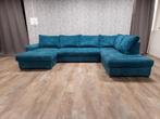 GRATIS BEZORGEN | ZEER MOOI BLAUWE AQUA RIBSTOF U BANKSTEL, Info@banxtel.nl, 3194DC, U Bankstel, Overige maten
