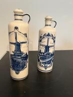 2 kruiken met delfs blauwe afbeelding, Antiek en Kunst, Antiek | Keramiek en Aardewerk, Ophalen