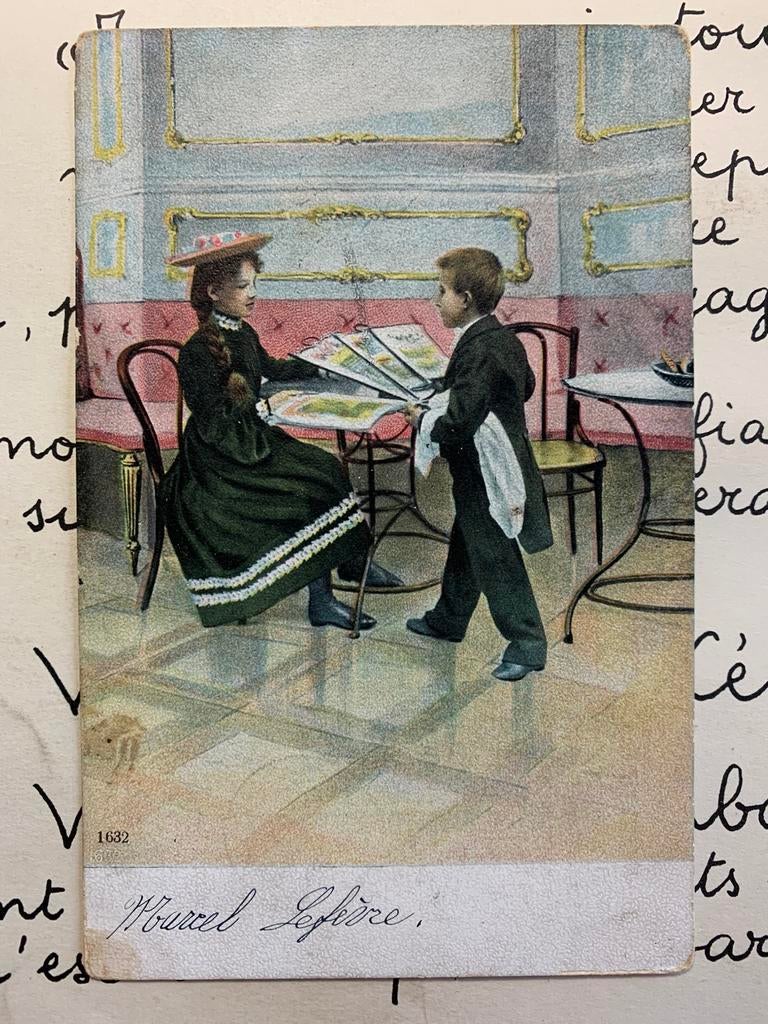 1905 Meisje met lange vlecht (HH), Ophalen of Verzenden, Voor 1920, Gelopen, Kinderen