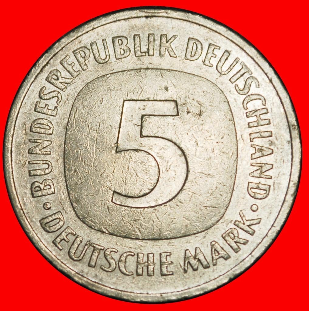 Ⰿ NOT COMMUNIST 1975-2001: GERMANY 5 MARKS 1986J TV I A rJ!, Postzegels en Munten, Munten | Europa | Niet-Euromunten, Losse munt