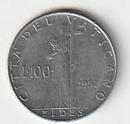 100  lire  1957  Vaticaan. km. 55, Ophalen of Verzenden, Overige landen, Losse munt