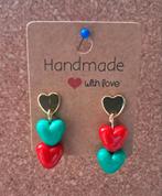 Carnaval oorbellen Kaaiendonk, Ophalen of Verzenden, Nieuw, Rood, Overige materialen